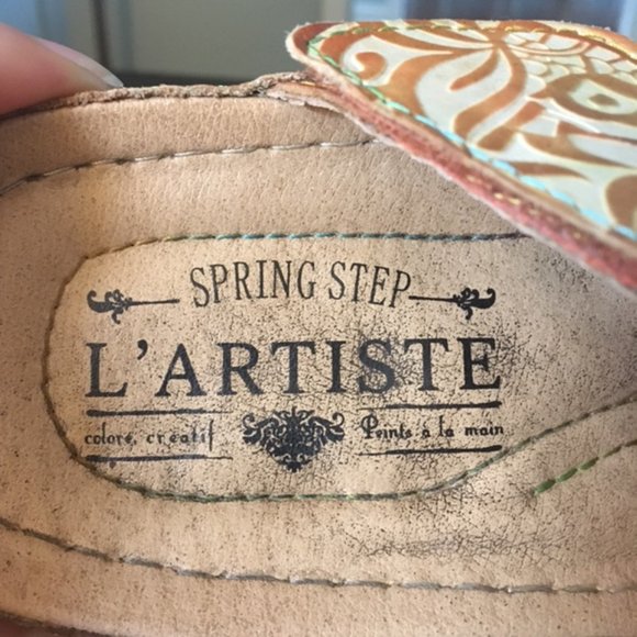 Spring Step L'Artiste Caiman Slide Sandal, Womans Size US 9.5 EU 40 - Picture 9 of 11